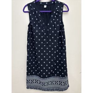 Women’s Old Navy sleeveless dress size medium Casual Tie Neck Black